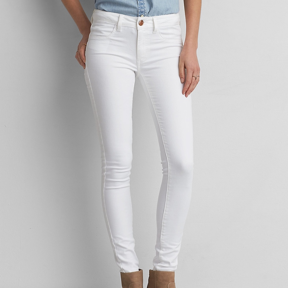 NWOT: AEO Denim X White Skinny Jeans/Jeggings